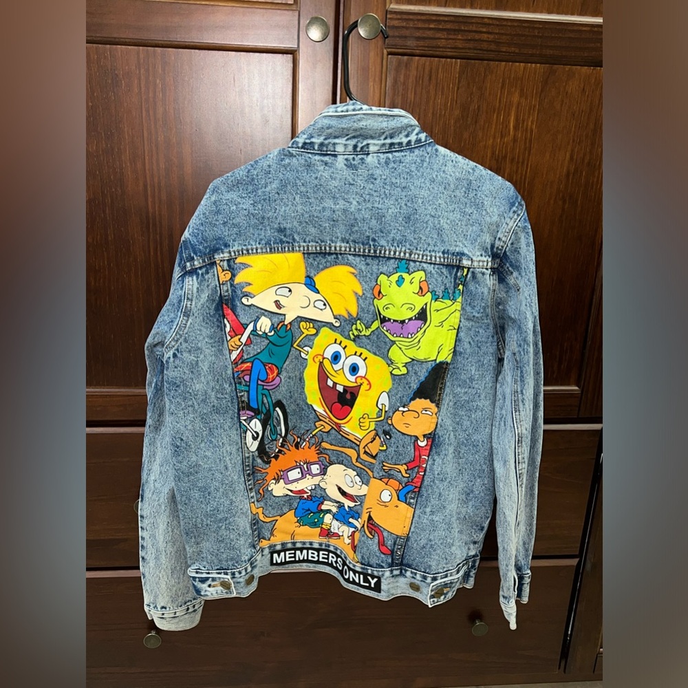 Members Only Rugrats‎ Graphic Denim Jacket